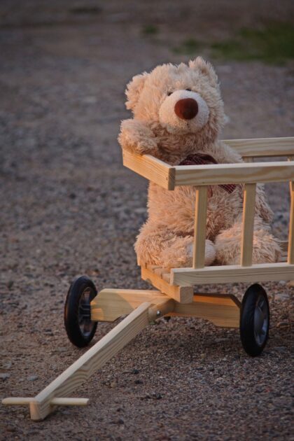 Medinis vaikiškas karutis “Jonas”