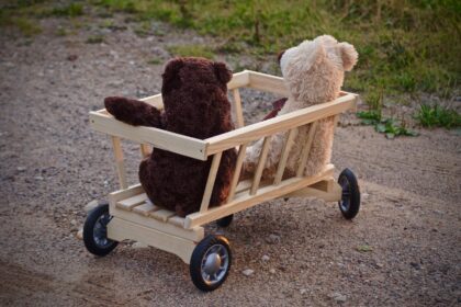 Medinis vaikiškas karutis “Jonas”