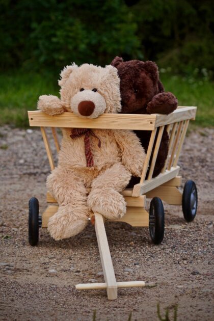 Medinis vaikiškas karutis “Jonas”