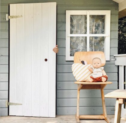 Medinis vaikų žaidimų namelis "Gudrutis"