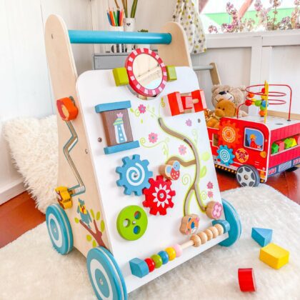 Medinis žaislas stumdukas “Pelėdžiukas”