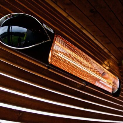 Infraraudonųjų spindulių šildytuvas MERKURIJUS su valdymo pultu, 2000W