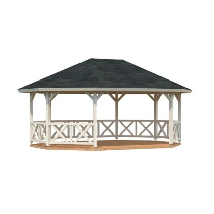 Medinė pavėsinė "Patogumas" 25 m2