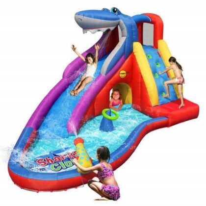 Pripučiamas batutas "Rykliukas" su vandens pramogomis