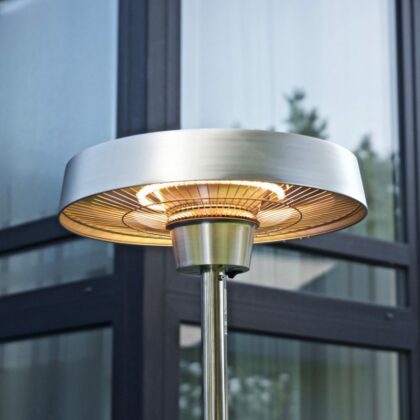 Infraraudonųjų spindulių šildytuvas SATURNAS, sidabrinis, 2000W