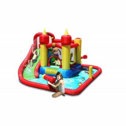 Pripučiamas batutas "Tvirtovė" su vandens pramogomis