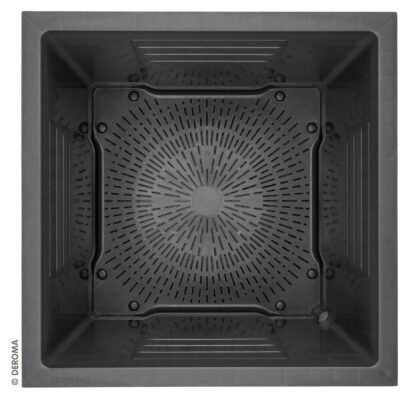 Vazonas "Antracitas" su vandens rezervuaru, 53 cm