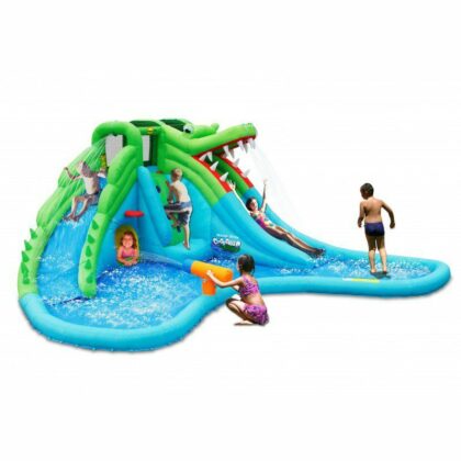 Pripučiamas batutas "Krokodiliukas" su vandens pramogomis