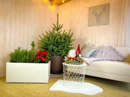 Vazonas "Granitas" su vandens rezervuaru, 59 cm