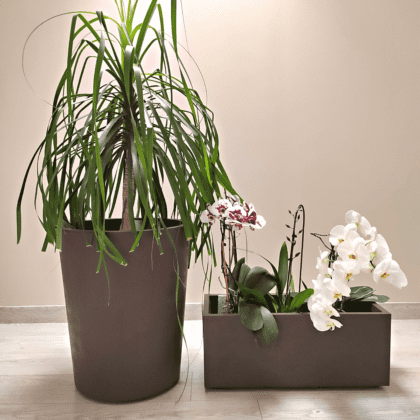 Vazonas "Granitas" su vandens rezervuaru, 53 cm