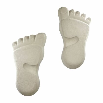 Betoninės plytelės "Pėdos", pilkos, 2vnt