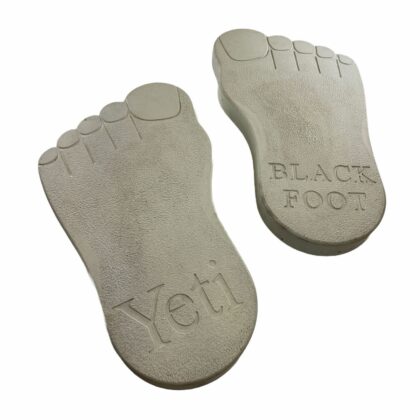 Betoninės plytelės "Yeti pėdos", pilkos, 2vnt