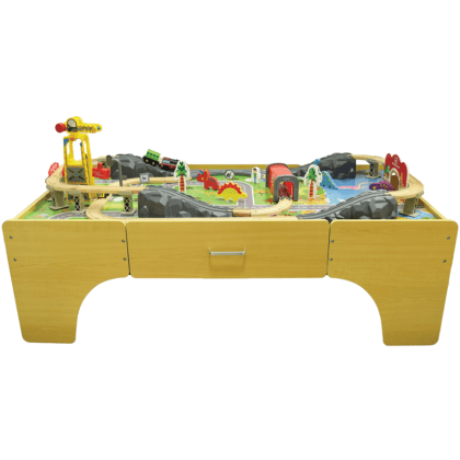 Medinis žaidimų stalas „Dinozaurų miestas“