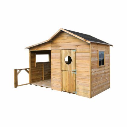 Medinis vaikų žaidimų namelis "Elija"