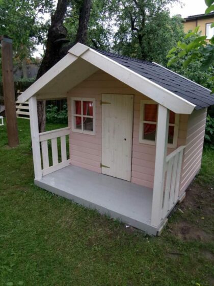 Dažai medienai, rausvos spalvos, 0,9 l