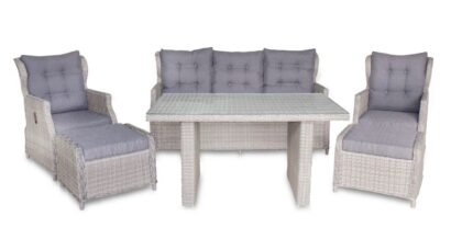 Lauko baldų komplektas „Kleopatra“, rudos spalvos