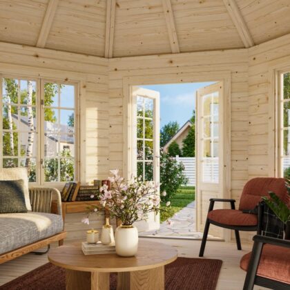 medinė pavėsinė „karolina“ 14,1 m2