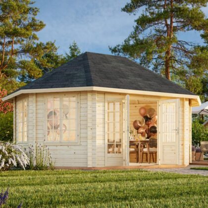 medinė pavėsinė „karolina“ 20,3 m2