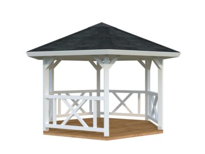 medinė pavėsinė „patogumas“ 9,9 m2