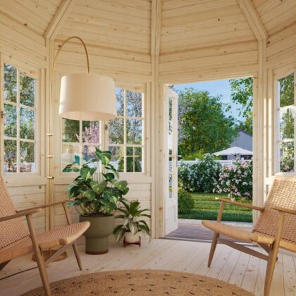 medinė pavėsinė „veronika 4“ 6,7 m2