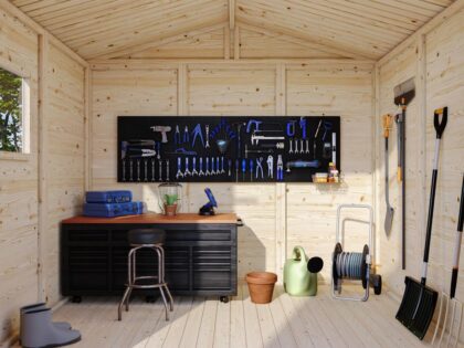 medinis sandėliukas „vilkas“ 4,5 m2