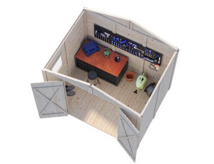 medinis sandėliukas „vilkas“ 4,5 m2