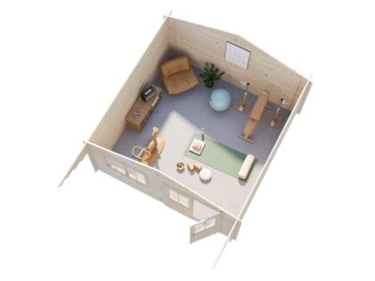 medinis sodo namelis „brigita“ 17,5 m2