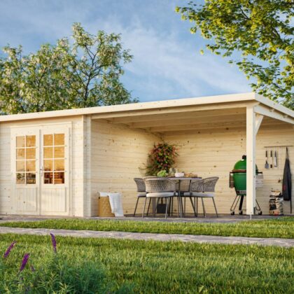 medinis sodo namelis „ela“ 6,9 + 10,0 m2