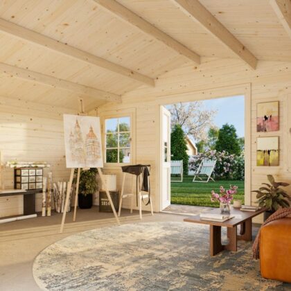 medinis sodo namelis „klara“ 17,0 m2