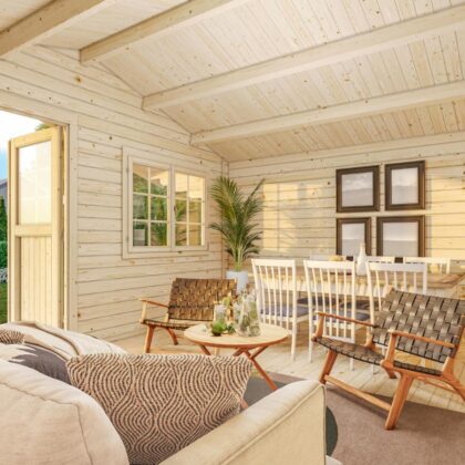 medinis sodo namelis „salomėja“ 19,1 m2