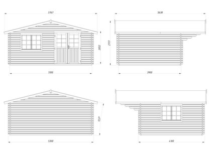 medinis sodo namelis „salomėja“ 19,1 m2