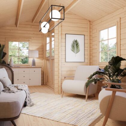 medinis sodo namelis „sonata“ 12,4 m2