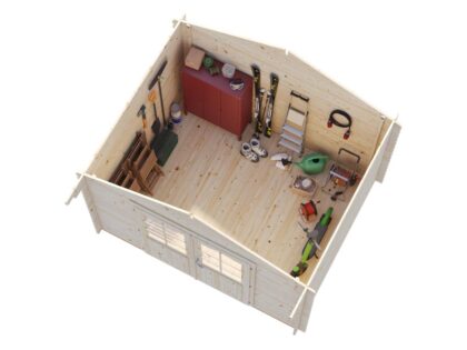 medinis sodo namelis „vasara" 6,9 m2