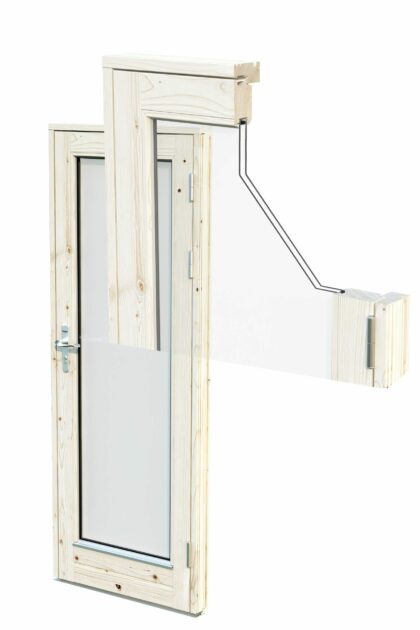 Medinis sodo namelis - namų biuras „Auksė“ 8,1 + 8,1 m2