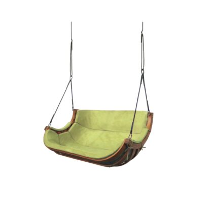 Pakabinamas dvivietis hamakas (žalios spalvos)