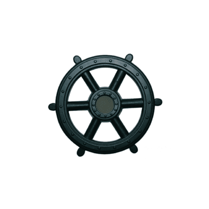 Piratų laivo vairas, tamsiai žalias