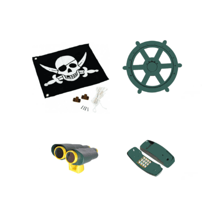 Žaislų rinkinys “Piratų laivas”, žalias