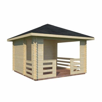 Medinė pavėsinė "Strazdas" 10,5 m2