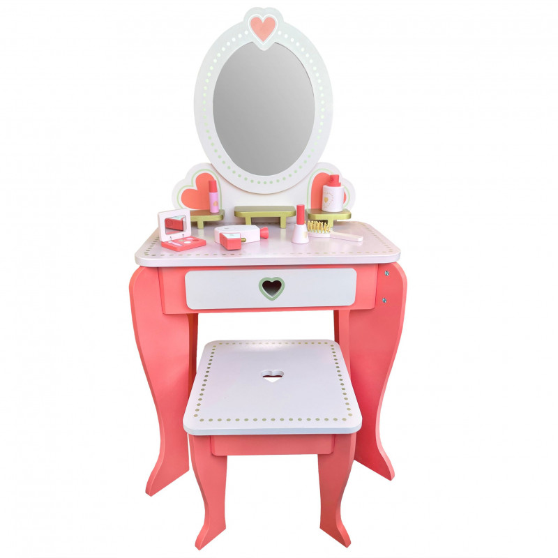 Medinis vaikiškas kosmetinis staliukas „Ieva“ Medinis vaikiškas kosmetinis staliukas „Ieva“