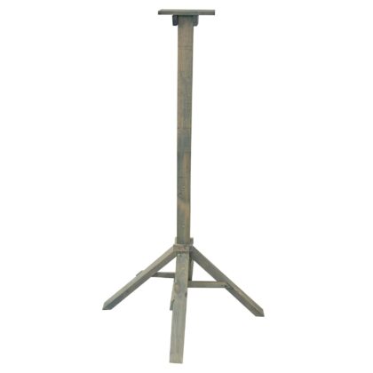 Medinis stovas lesyklėlei, pilkos spalvos