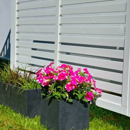 Vazonas "Blanka" su vandens rezervuaru, 53 cm