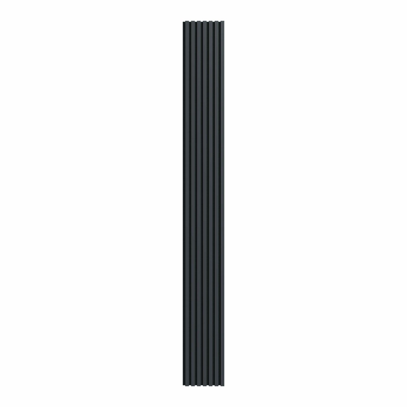 Akustinė lamelių sienelė, 265x30cm, black