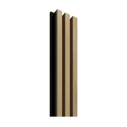 Akustinė lamelių sienelė, 265x13,1cm, oak