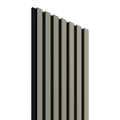 Akustinė lamelių sienelė, 265x30cm, olive