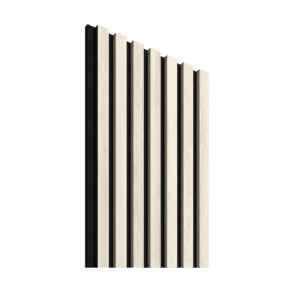 Akustinė lamelių sienelė, 265x30cm, ash