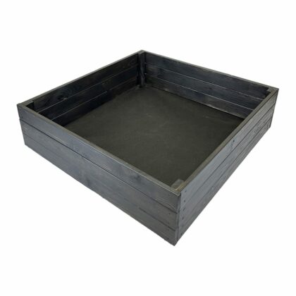 Medinė lysvė 90 x 90 x 27 cm, juoda