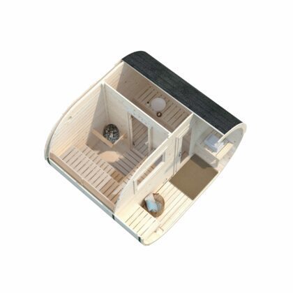 Medinė lauko pirtis "Anetė" 3+1,5m2