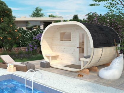 Medinė lauko pirtis "Anetė" 3+1,5m2