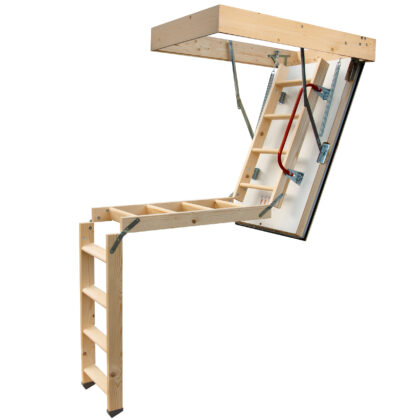Mediniai palėpės laiptai „Nordic” 120 x 60 cm