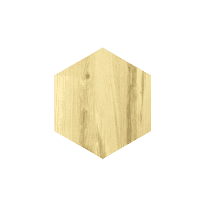Sienos dekoracija Hexagon, 30x30cm, beamed oak